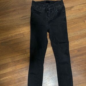 Mother Denim Black Jeans: Size 23